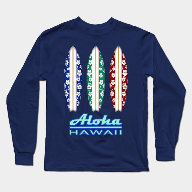 Aloha hawaii Long Sleeve T-Shirt by robotface